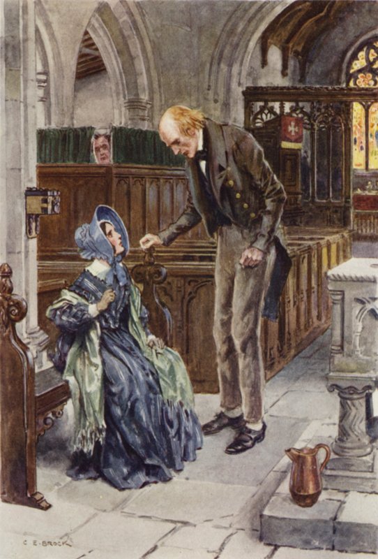 Ilustrace pro Martina Chuzzlewita od after Charles Edmund Brock