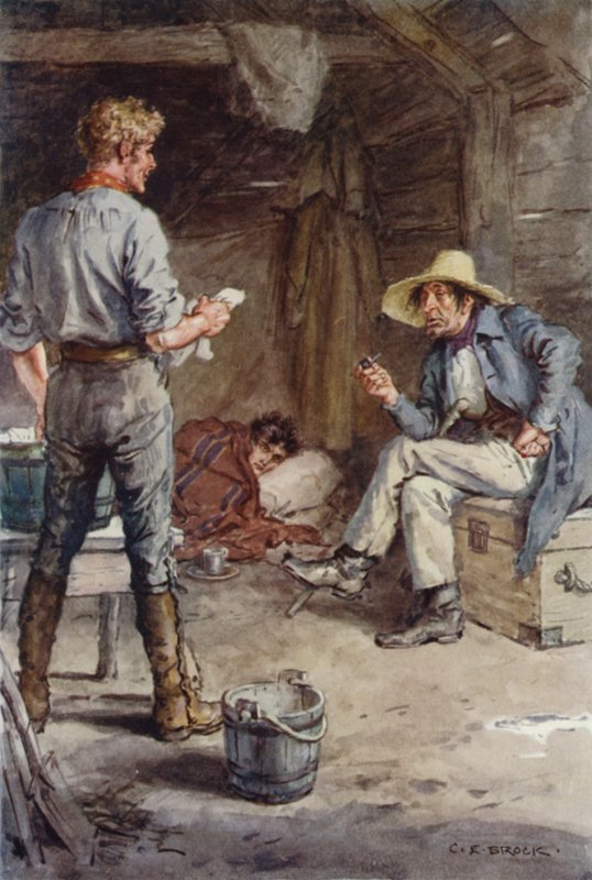 Ilustrace pro Martina Chuzzlewita od after Charles Edmund Brock