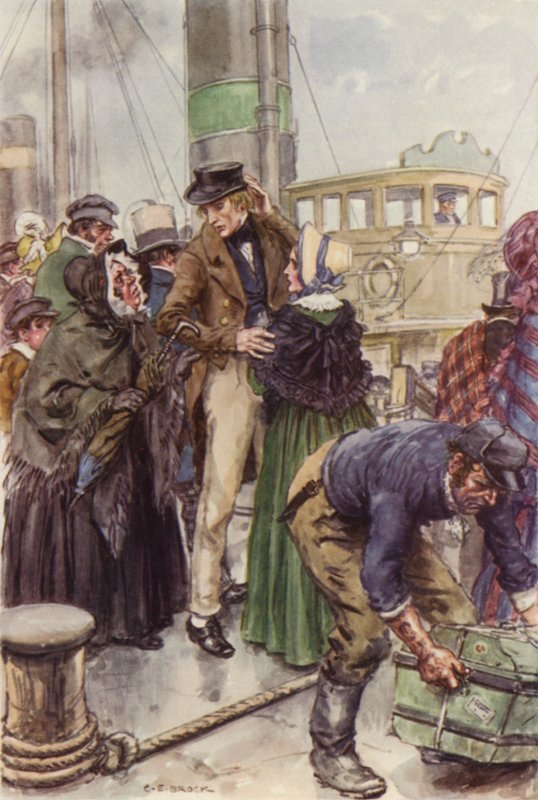 Ilustrace k filmu Martin Chuzzlewit od after Charles Edmund Brock