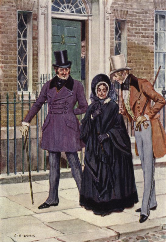 Ilustrace pro Nicholase Nicklebyho od after Charles Edmund Brock