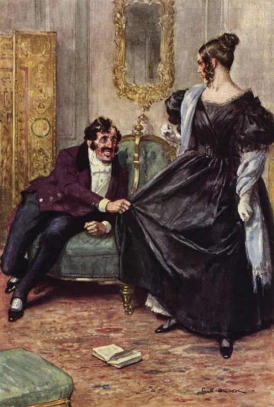 Ilustrace pro Nicholase Nicklebyho od after Charles Edmund Brock