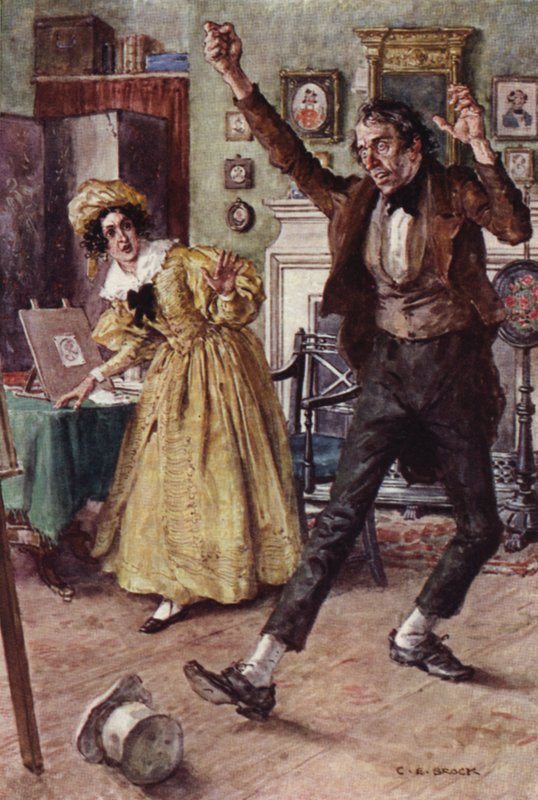 Ilustrace k filmu Nicholas Nickleby od after Charles Edmund Brock