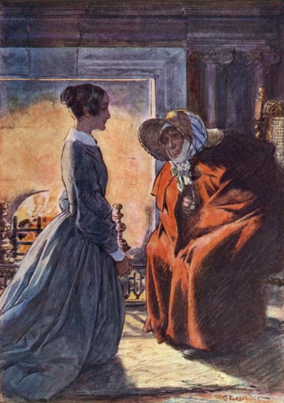 Jane Eyrová a Gipsy od after Charles Edmund Brock