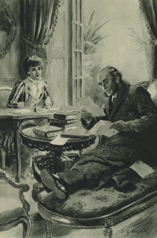 John Richard Green diktuje svou Krátkou historii Anglie, zatímco jeho život se chýlí ke konci od after Charles Edmund Brock