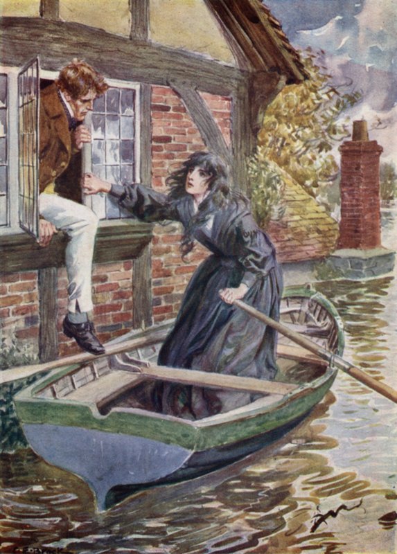 Maggie Tulliver zachrání Toma ve mlýně od after Charles Edmund Brock