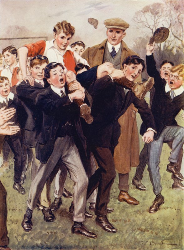 Polož ho hned, chlape, říká Bentley; ? Roztrháš ho na kusy! od after Charles Edmund Brock