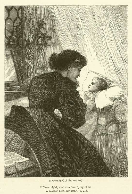 Umírající dítě od after Charles J. Staniland