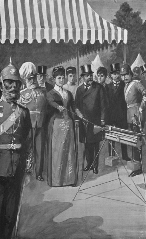 Princezna z Walesu vypálila první ránu na Bisley, 12. července 1890 od after Charles Mills Sheldon