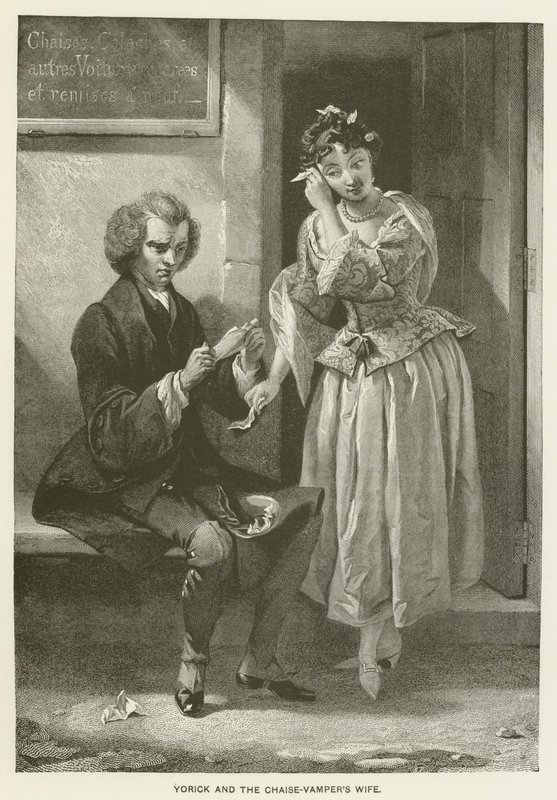 Yorick a manželka Chaise-Vampers od after Charles Robert Leslie