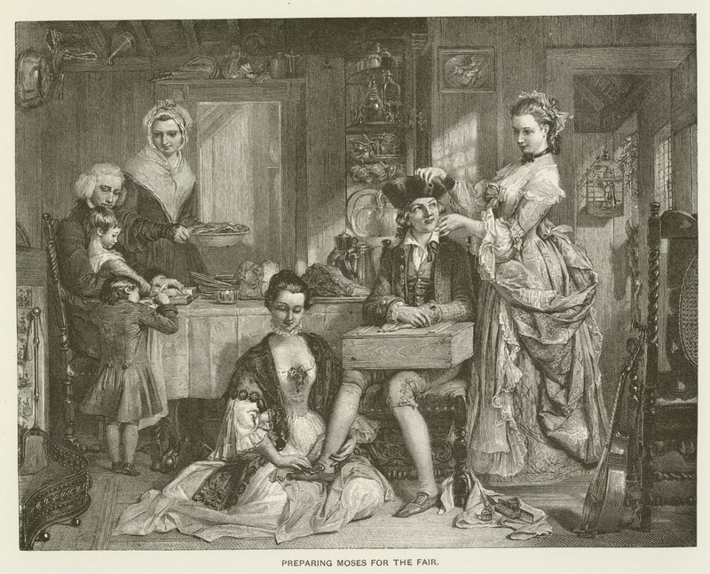 Příprava Mojžíše na jarmark od after Daniel Maclise