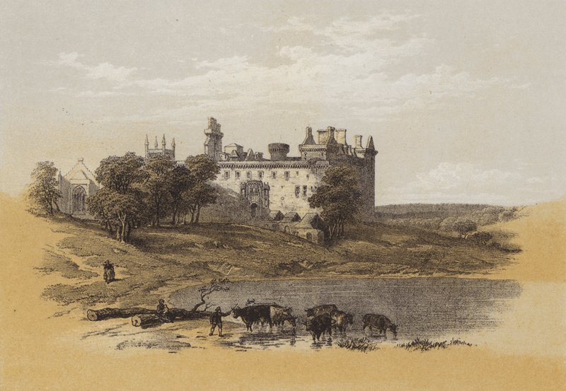 Linlithgow Palace (chromolitho) od after David Roberts