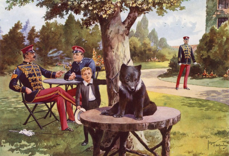 Teddy, domácí mazlíček 11. husarů od after Edgar Alfred Holloway