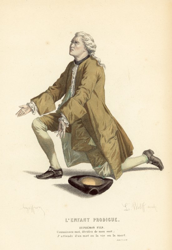 Marnotratný syn, syn Eufemón od after Edmond A.F. Geffroy