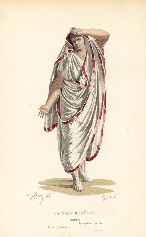 La Mort De Cesar, Brutus od after Edmond A.F. Geffroy