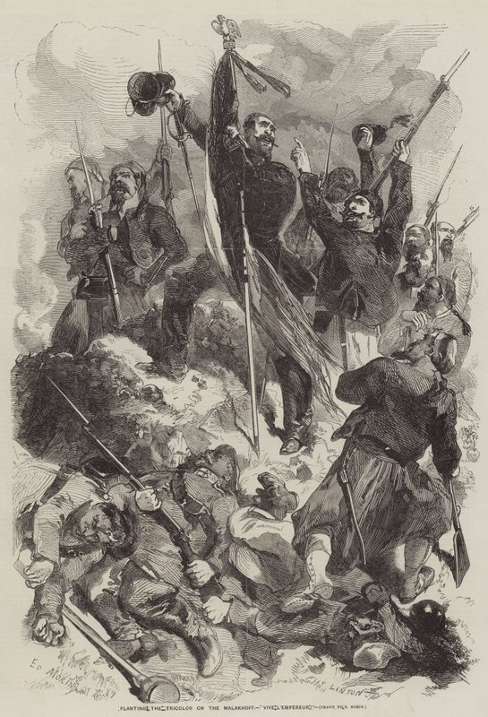 Výsadba Trikolóra na Malakhoff, Vive LEmpereur od after Edmond Morin