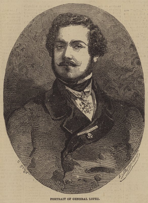 Portrét generála Lopeze od after Edmond Morin