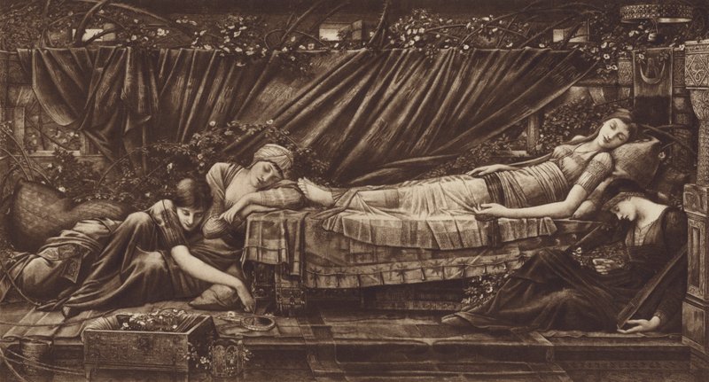 Šípková Růženka od after Edward Coley Burne Jones