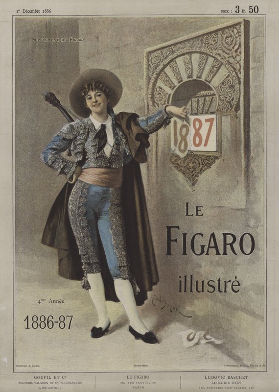 Obálka Le Figaro Illustre, 1. prosince 1886 od after Emile Antoine Bayard