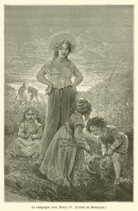 Venkov za Jindřicha IV., Labbe de Marolles od after Emile Antoine Bayard