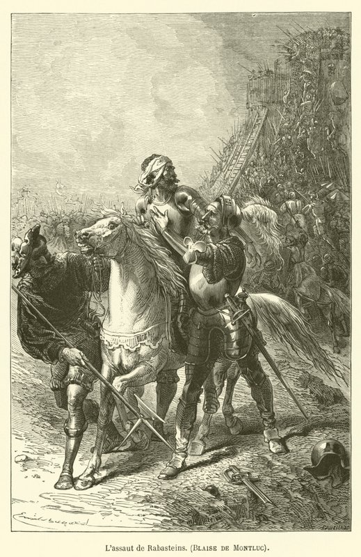 Lassaut de Rabasteins, Blaise de Montluc od after Emile Antoine Bayard