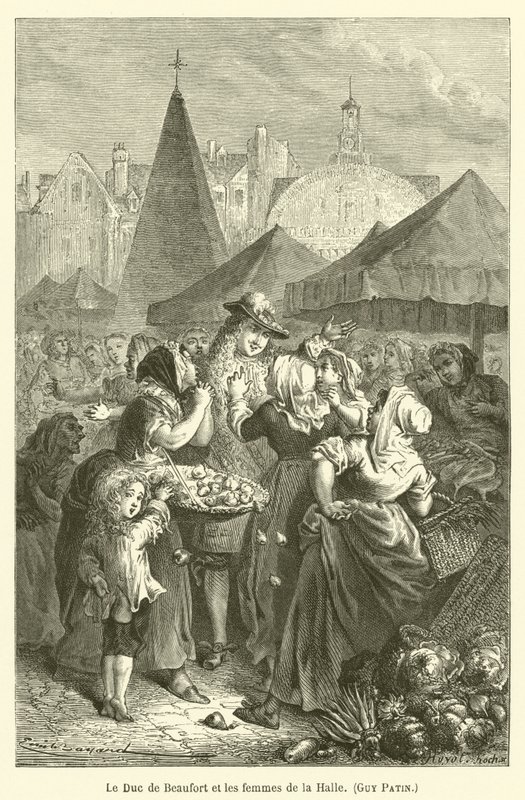 Vévoda z Beaufortu a ženy z Halle, Guy Patin od after Emile Antoine Bayard