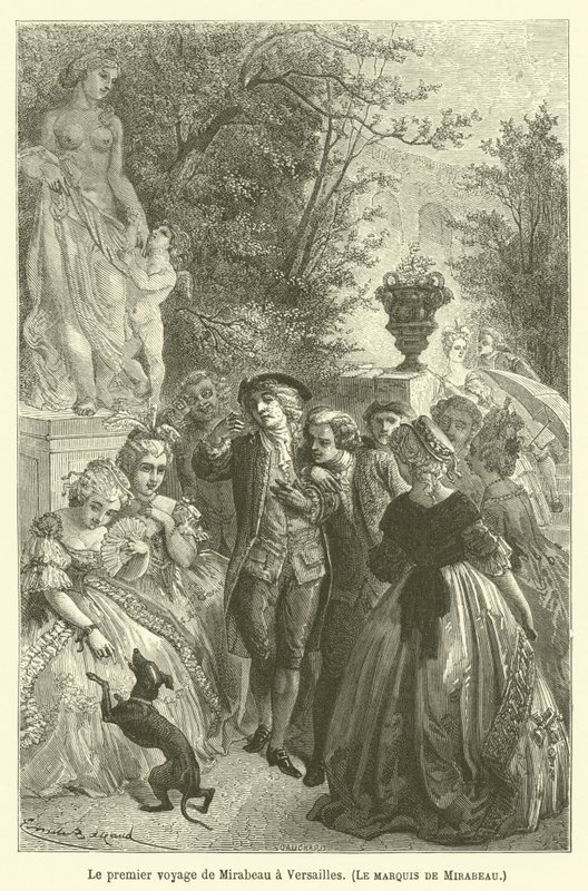 Mirabeauova první cesta do Versailles, Le markýz de Mirabeau od after Emile Antoine Bayard