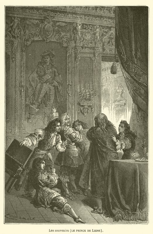 Vzpomínky, princi z Ligne od after Emile Antoine Bayard