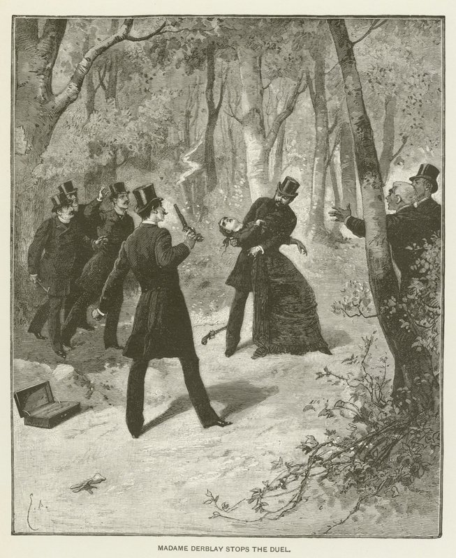 Madame Derblayová zastaví duel od after Emile Antoine Bayard