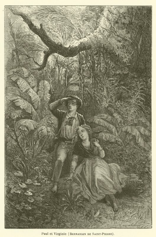 Paul a Virginia, Bernardin de Saint-Pierre od after Emile Antoine Bayard