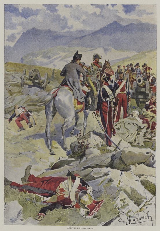 Příjezd císaře od after Felicien baron de Myrbach Rheinfeld