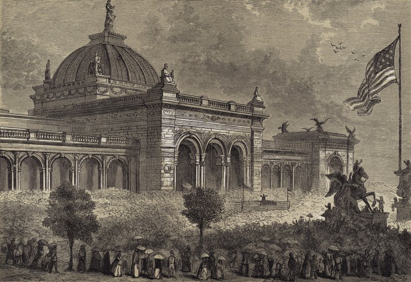 Zahájení výstavy ke stoletému výročí, 10. května 1876 od after Felix Octavius Carr Darley