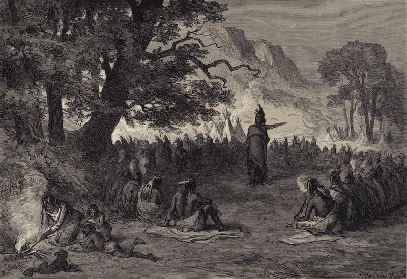 Pontiac v Radě od after Felix Octavius Carr Darley