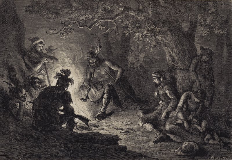 Vězni z Wyomingského údolí od after Felix Octavius Carr Darley