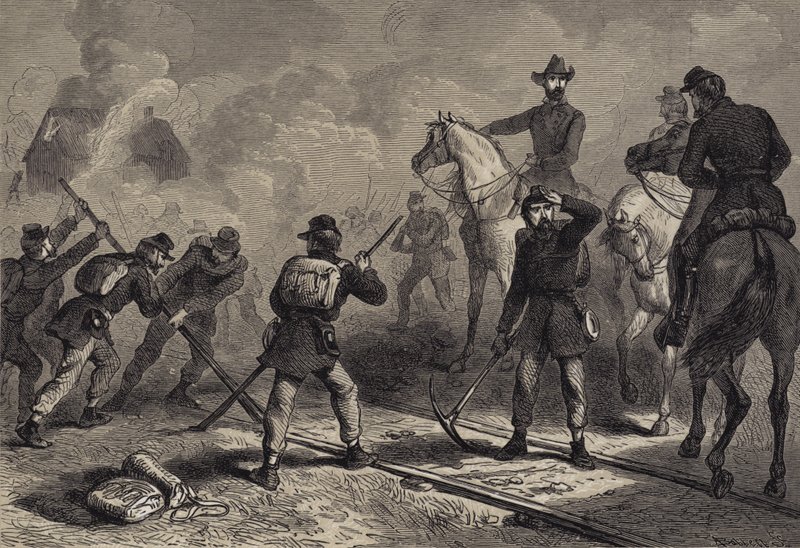 Shermanův pochod k moři od after Felix Octavius Carr Darley