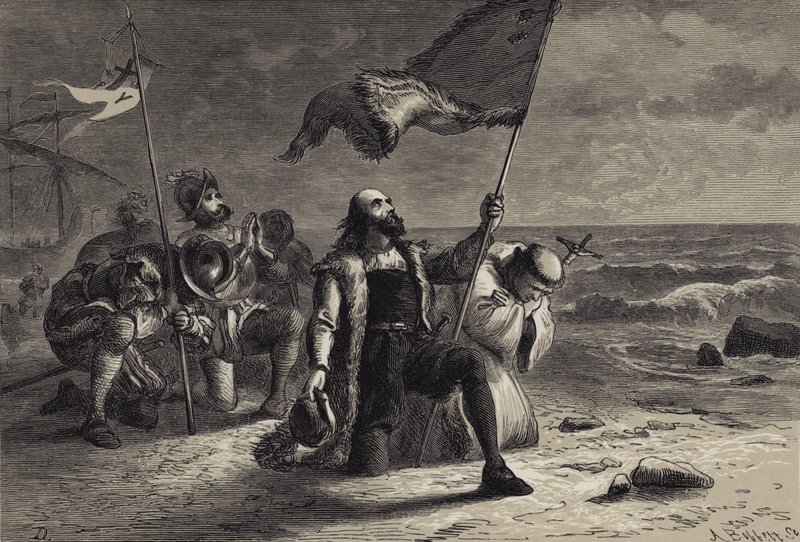 Přistání Kolumba od after Felix Octavius Carr Darley