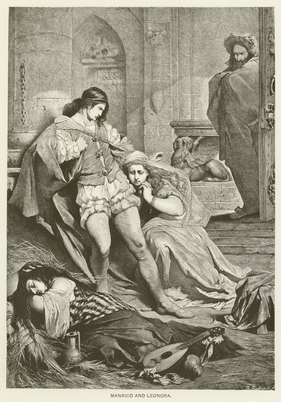 Manrico a Leonora od after Ferdinand Keller