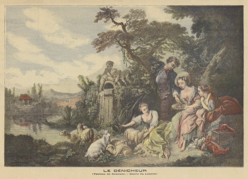 The Gifts of the Shepherd, aneb Hnízdo od after Francois Boucher