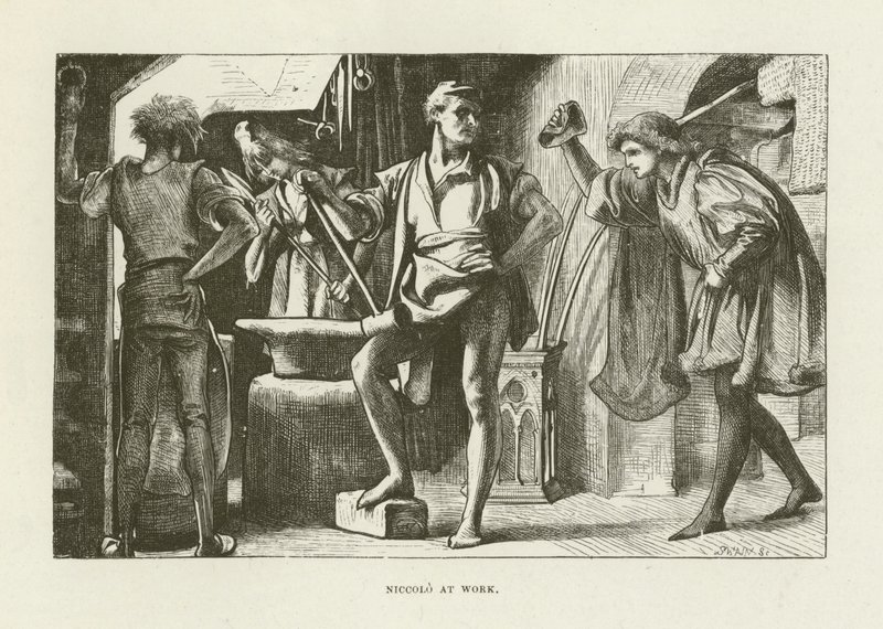 Ilustrace pro Romolu od George Eliota od after Frederic Leighton