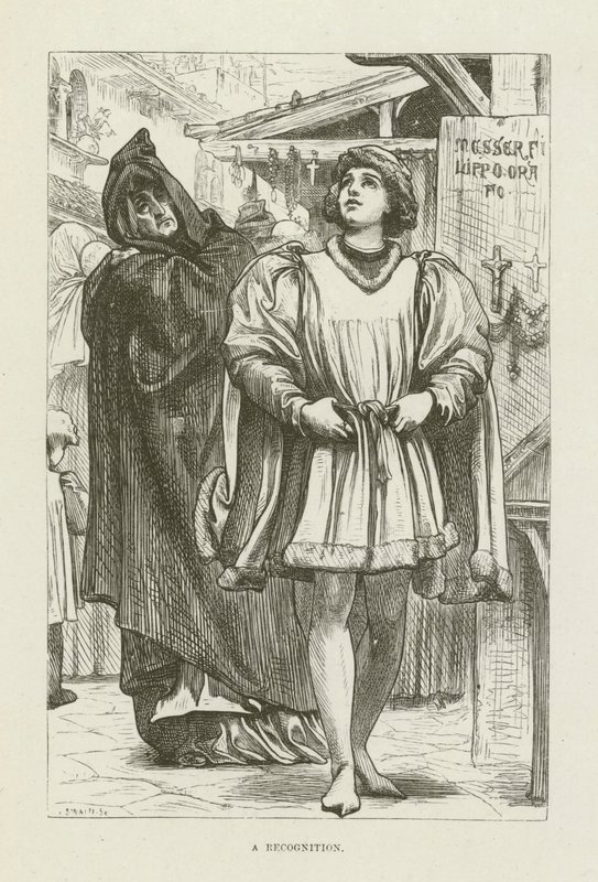 Ilustrace pro Romolu od George Eliota od after Frederic Leighton