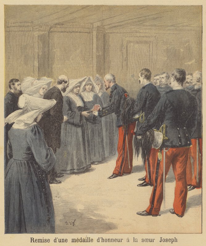 Předání medaile sestře Josephovi od after Frederic Theodore Lix