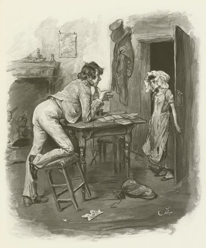 Dick Swiveller a Marchioness od after Frederick Barnard