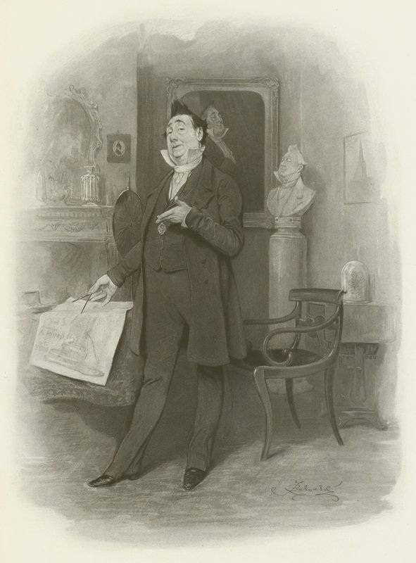 Pan Pecksniff od after Frederick Barnard