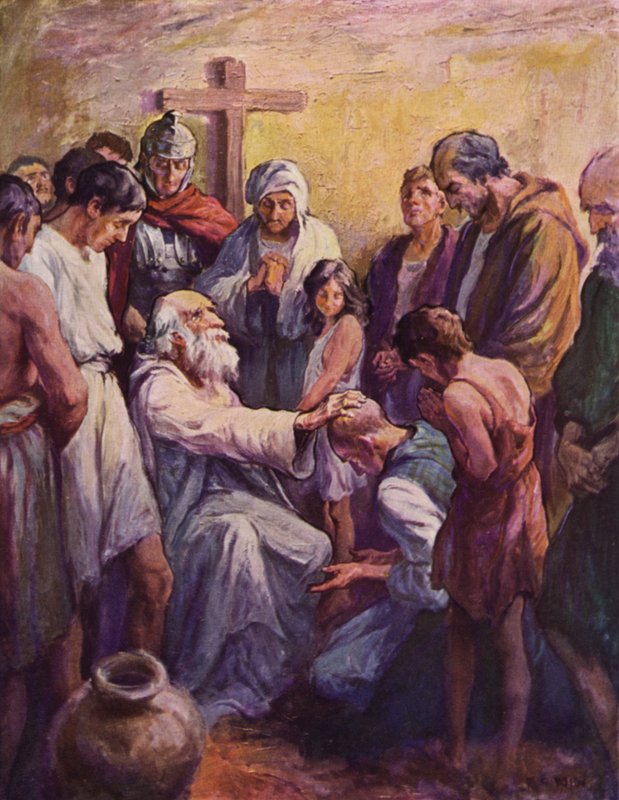 Obrácení a požehnání Apoecidů od after Frederick Coffay Yohn