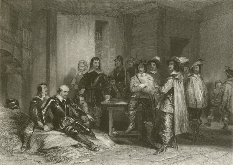 Smrt hraběte z Lindsey od after George Cattermole