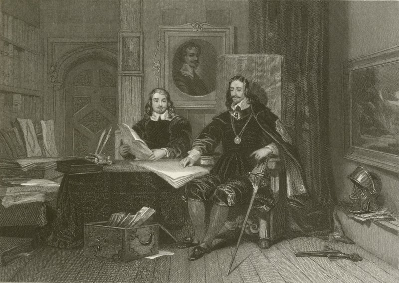 Král a Hyde v Oxfordu od after George Cattermole
