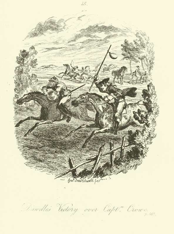 Ilustrace pro Launcelot Greaves od Tobiase Smolletta od after George Cruikshank