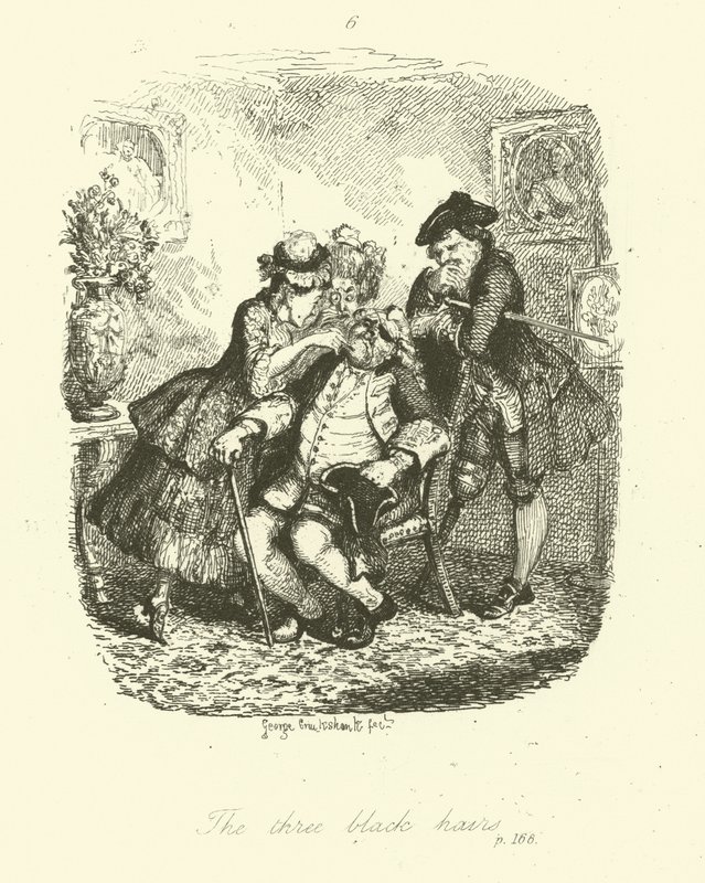 Ilustrace k filmu Peregrine Pickle od Tobiase Smolletta od after George Cruikshank