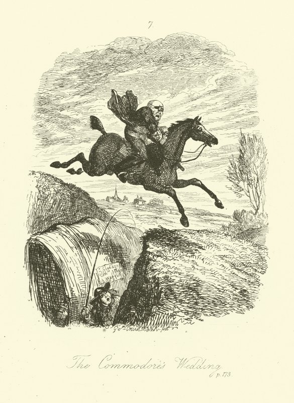 Ilustrace pro Peregrine Pickle od Tobiase Smolletta od after George Cruikshank