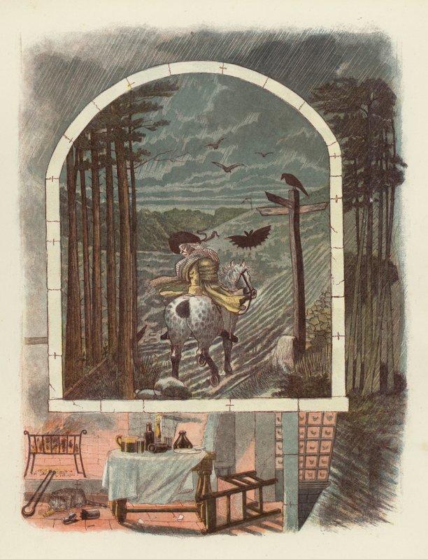 Ilustrace pro Tam OShanter od Roberta Burnse od after George Cruikshank