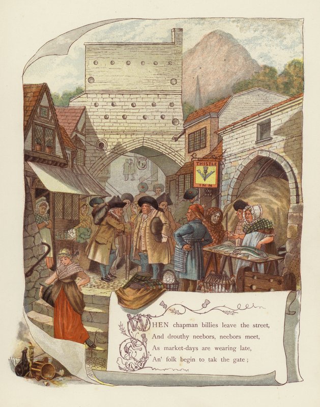 Ilustrace pro Tam OShanter od Roberta Burnse od after George Cruikshank
